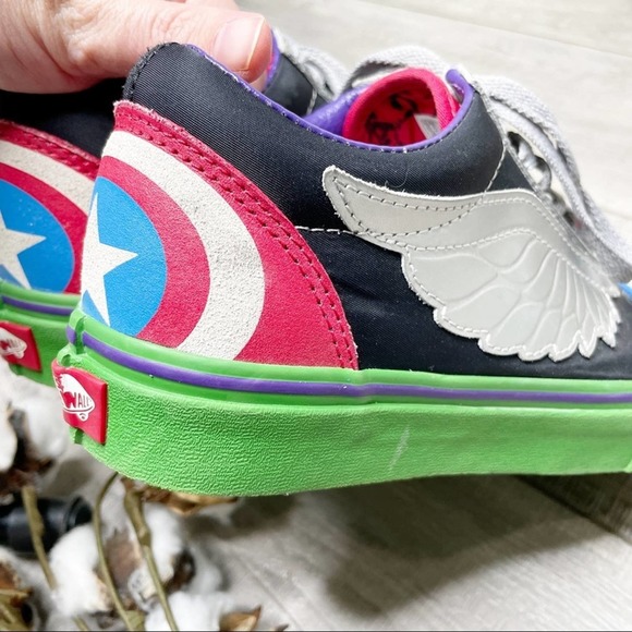 Vans Old Skool Marvel What The Avengers Lace Up Sneakers Multicolor Size 8M - Picture 7 of 9